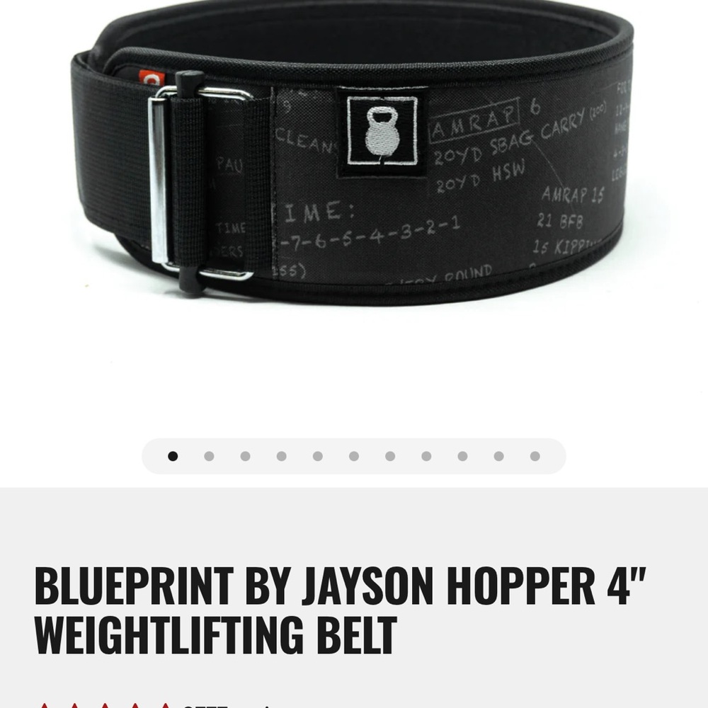Blueprint by Jayson Hopper Black Weightlifting Belt